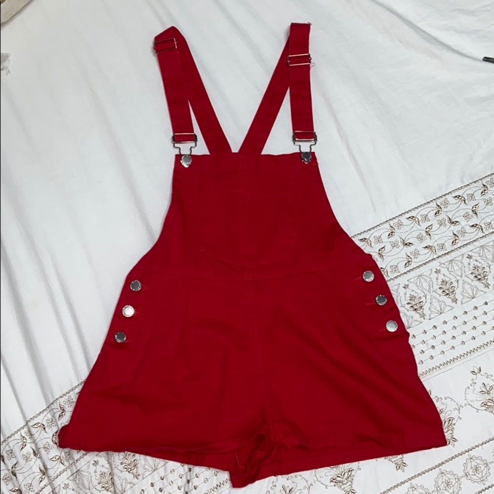 Red overalls